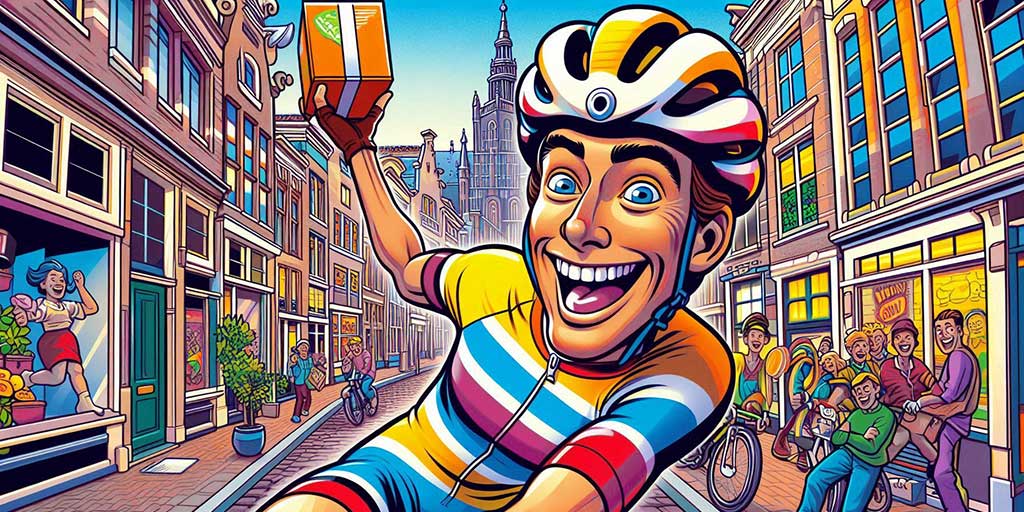 Snelle bezorging binnen de stad nodig? Wel eens gedacht aan een fietskoerier?